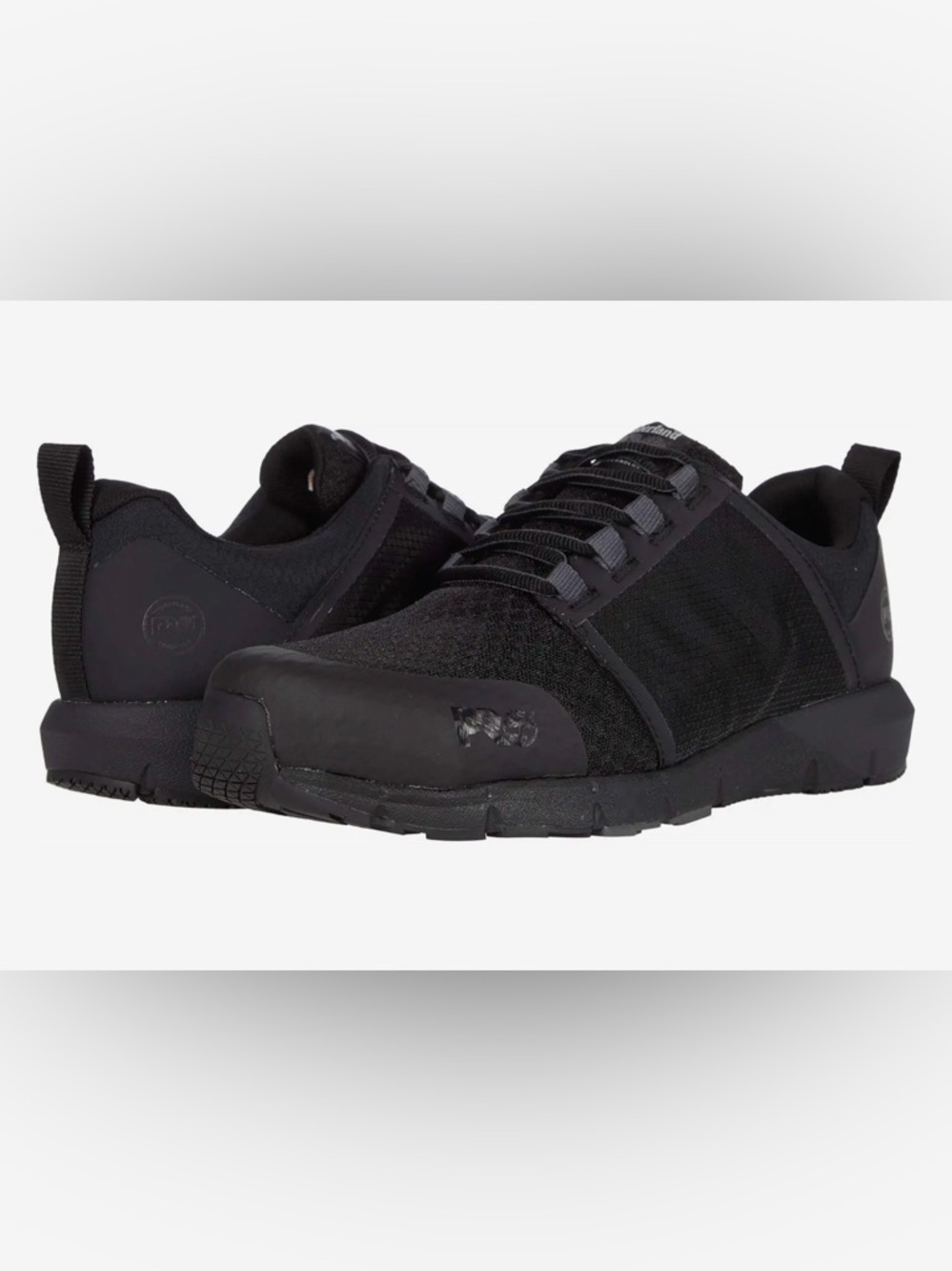 Timberland PRO Radius All-Black Low-Profile Athletic Work Shoes
